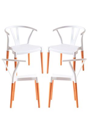Regalos Miguel Regalos Miguel - Packs Sillas Comedor - Pack 4 Sillas Tahi - Blanco