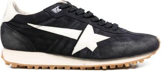 Golden Goose Low-Top Black Suede Star Detail Sneakers