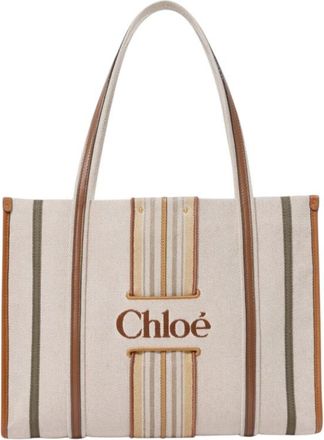 Chlo&eacute; Light Brown Woody Loop Large Tote
