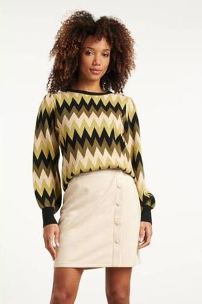 Smashed Lemon gebreide trui groen