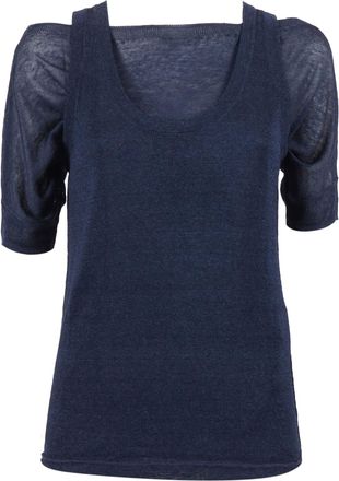 P.A.R.O.S.H. Babylon26 Semi Sheer Puffed Blouse