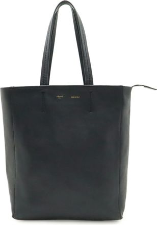 Celine Black Leather Shoulder Bag Tote Bag (Pre-Owned)