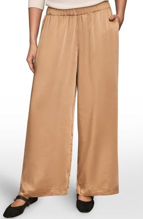 DKNY Wide Leg Pants in Fawn at Nordstrom, Size X-Large