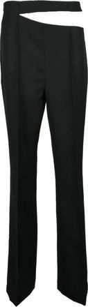R&oacute;he Wollen broek - klassiek model - Dames - Wijde Broeken - Zwart - L - Wol - Broeken