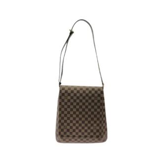 Louis Vuitton Pre-owned Cross Body Bags, female, Brown, Size: ONE SIZE Pre-owned Damier Musette Coated Canvas Shoulder Bag