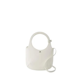 Courrèges Handbags, female, White, Size: ONE SIZE Leather Bag