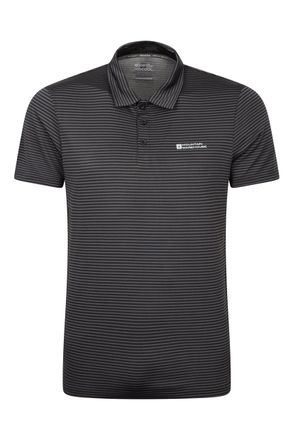 Mountain Warehouse Fairway IsoCool Mens Polo Shirt Black XS