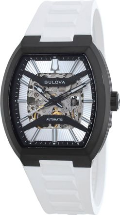 Bulova Maquina Automatic Skeleton Dial Mens Watch 98A345