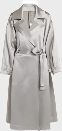 Giorgio Armani Shiny Belted Trench Coat