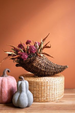 Kalalou Twig And Metal Cornucopia
