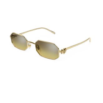 Cartier Ct0682S Rechthoekige Zonnebril - unisex - Accessoires - Geel - Maat: 53 MM