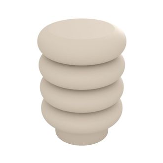 Rendez-Vous D&eacute;co Taburete redondo de metal gris