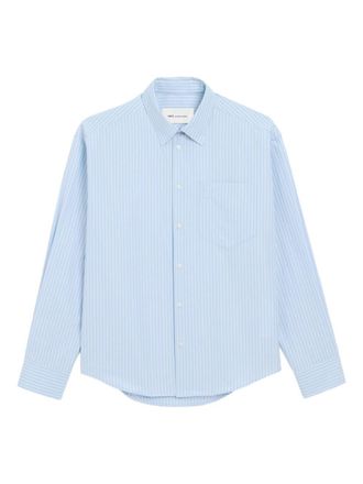 Ami Striped Cotton Shirt