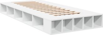 vidaXL Estructura de cama madera de ingeniería blanca 90x200 cm Vidaxl