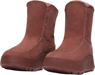 FitFlop Fit Flop Dames/Dames F-Mode Shearling Flatform Laarzen (Bruin)