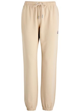 Moncler Logo Cotton Sweatpants - Cream - M (UK 12 / M)