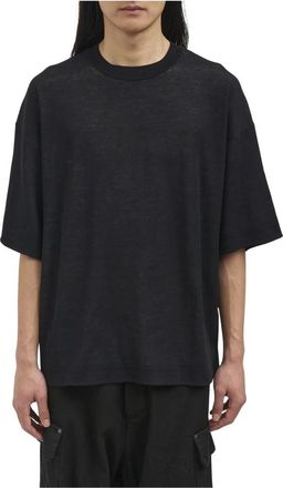 Isabel Benenato T-Shirts, male, Black, Size: S Uk64S26 Maglia Girocollo