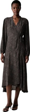 Marc O'Polo Vestido cruzado acampanado - Dresses - Mujer - Marr&oacute;n - XS