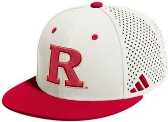 adidas Mens adidas Cream Rutgers Scarlet Knights On-Field Fitted Baseball Hat at Nordstrom, Size 7 5/8