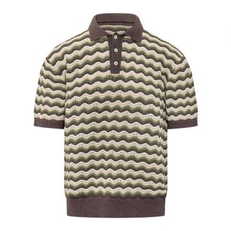 ATOMOFACTORY Polo Shirts, male, Multicolor, Size: S Polo Onde Spugna
