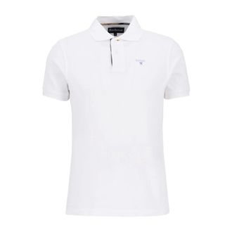 Barbour Polo Shirts, male, White, Size: XL Tartan Pique Polo