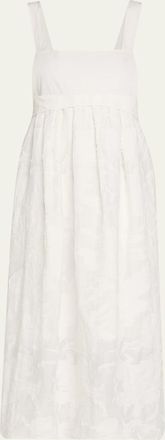 Vince Sleeveless Mixed-Media Dress