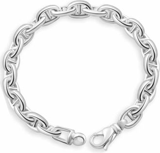 Pompeii3 Mens Marine 14k Gold (37gram) or Platinum (69gram) 7.5mm Link Bracelet 8.5