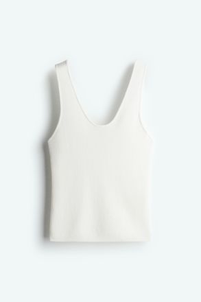 H&M Gestricktes Tanktop - Weiss