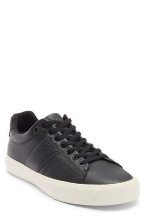 BOSS Aiden Tennis Sneaker in Black/Black/White at Nordstrom Rack, Size 12Us / 11Uk