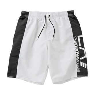 Emporio Armani Beachwear, male, White, Size: M White Beachwear by Ea7