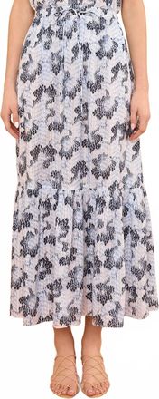Ulla Johnson Olina Midi Skirt In Ciel