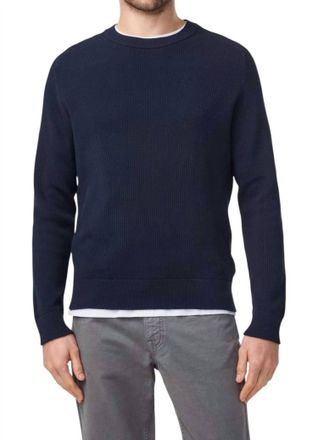 Nn.07 Kevin Crew Sweater In Navy Blue