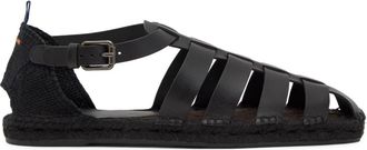 Castaner Pietro Sandaal - Heren - Sandalen - Zwart - 44 EU - Leer - Schoenen