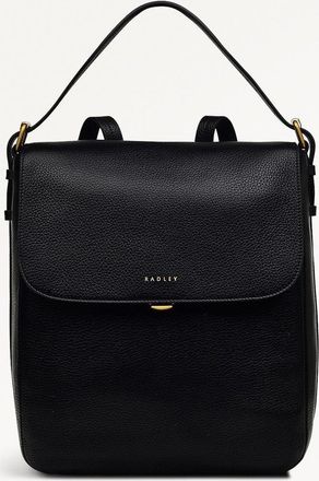 Radley London Black Medium Flapover Backpack Grafton Street AW25 Radley London