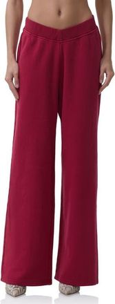 AFRM Dustin V-Waist Wide Leg Sweatpants in Rio Red at Nordstrom, Size X-Small