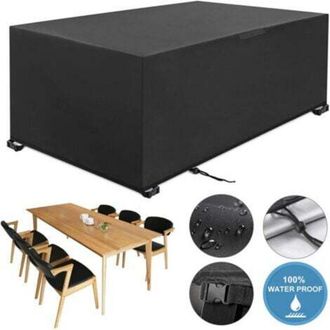 OEM Funda Para Muebles De Jard&iacute;n De 242 X 162 X 100 Cm, Tejido Oxford 210d, Funda Protectora Para Muebles De Jard&iacute;n, Funda Para Mesa De Jard&iacute;n, Impermeabl