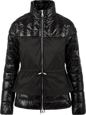 Add Zwarte jas met ritssluiting en verstelbare taille - Dames - Gewatteerde jassen - Zwart - L - Jassen