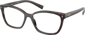 Prada Glasses, female, Brown, Size: 53 MM PR 15Zv Optical Frame