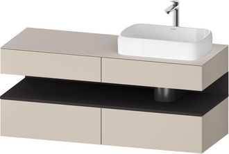Duravit Qatego Consola Mueble Bajo Lavabo, 2 Extensiones, 2 - Duravit