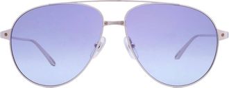 Cartier Blue Pilot Unisex Sunglasses CT0298S 010 59