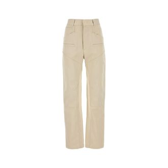 Isabel Marant Isabel Marant, Straight Trousers, female, Beige, Size: 2XS Straight Trousers