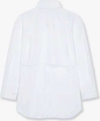 Givenchy Womens Backless Cotton Shirt White