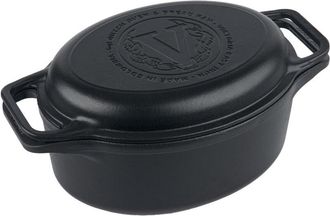 Victoria Victoria 38847 Horno Holand&eacute;s Olla Inducci&oacute;n Hierro Fundido Curado 31cm, Tapa - Sart&eacute;n, 5,7l, Sin Ptfe Negro