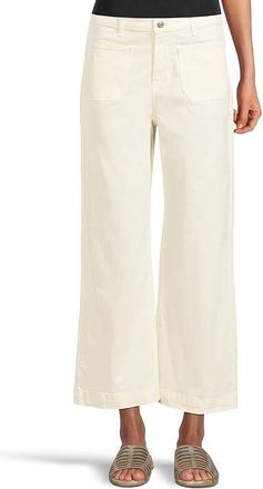 Tommy Bahama Sailor Wide Leg Pants Womens Casual Pants Vanilla Ice : 10 26, Cotton/Elastane
