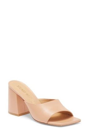 Stuart Weitzman Tia 85 Flare Block Sandal in Ginger at Nordstrom Rack, Size 6.5