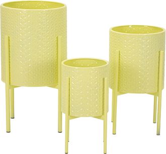 Mauro Ferretti Soporte Para Macetas Iris Set De 3 Piezas Cm &Oslash; 36x56,5-30x48,5-24x37,5