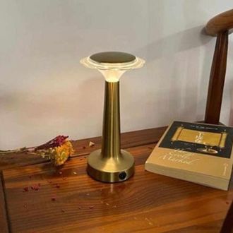 Trade Shop Trade Shop Traesio - Trade Shop - Lampada Por Tavolo Vintage Led Recaricabile Usb Lume Luce Calda Para Bars Locales