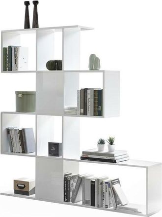 Miliboo Miliboo - Libreria divisoria di design bianco laccato lucido H147 cm como