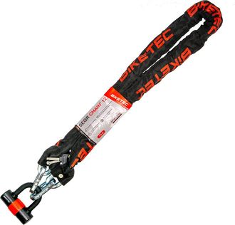 OEM Cadena Biketec Seqr Cp De 1,5 M/12 Mm Con Candado Y 3 Llaves