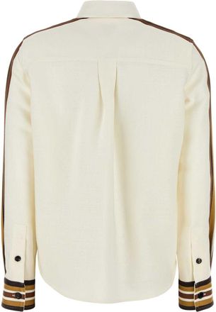 Bottega Veneta Womens Shirt White Viscose Silk Cotton